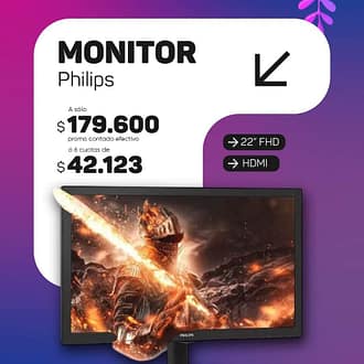 Monitor Philips Full HD 22" 60hz