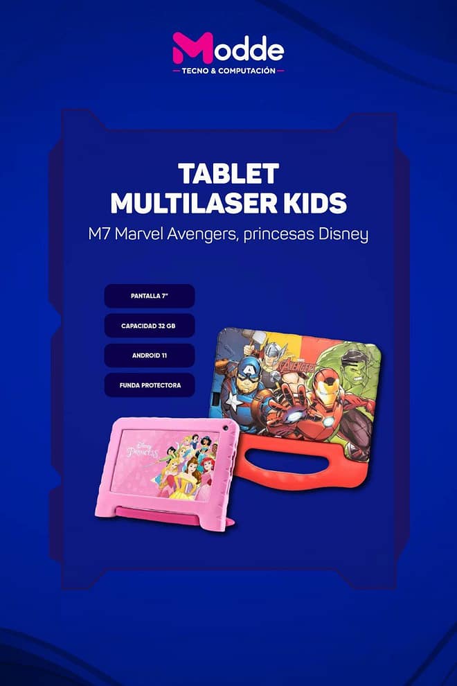 Tablet Multilaser Kids 7" - Marvel Avengers / Disney Princesas