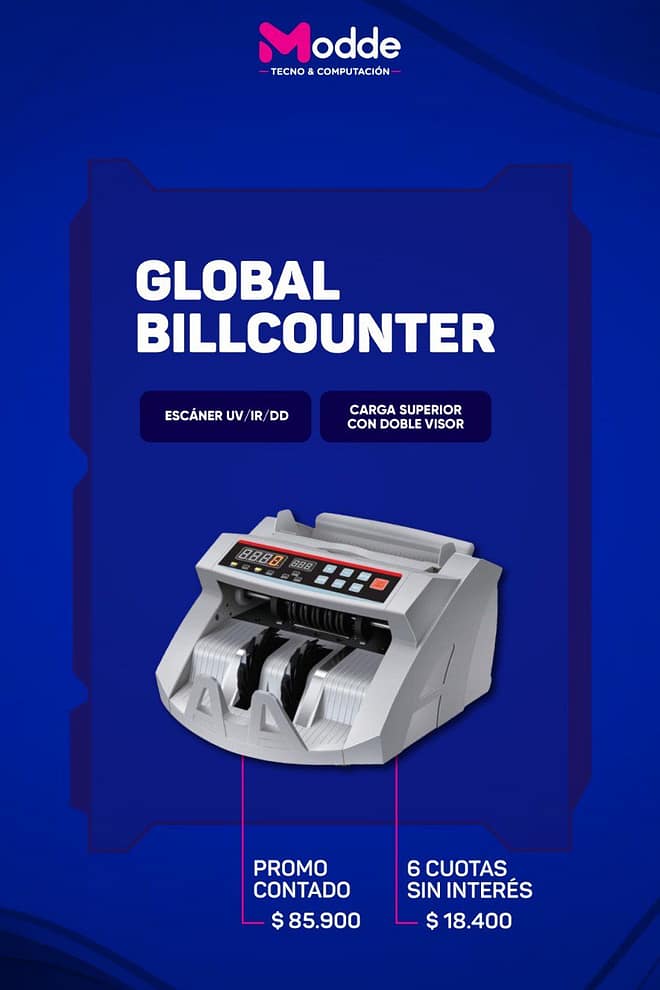 Contadora de billetes Global Billcounter-1
