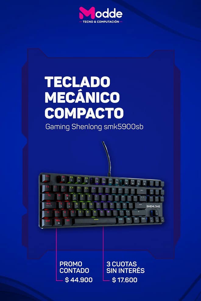 Teclado Shenlong SMK5900SB