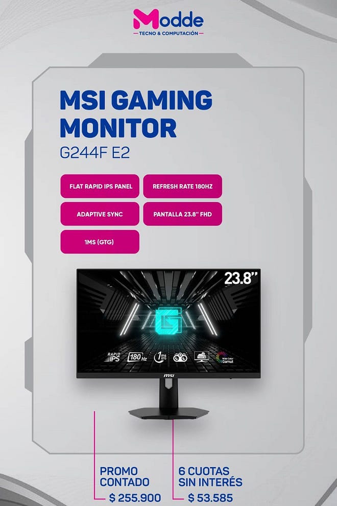 Monitor MSI 23.8" G244FE2 180hz