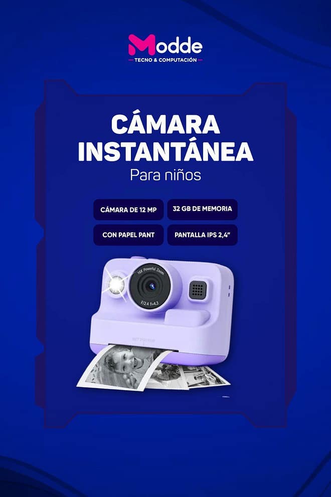 Cámara instantánea monocromática Netmak Kidcam