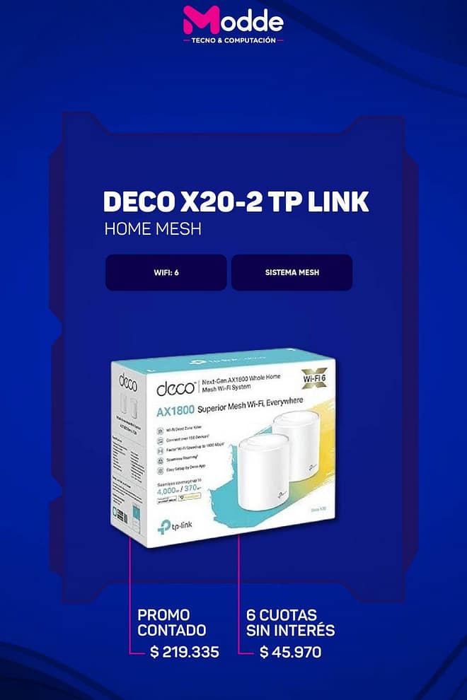 Extensor WiFi Tp-Link Deco x20-2 home mesh