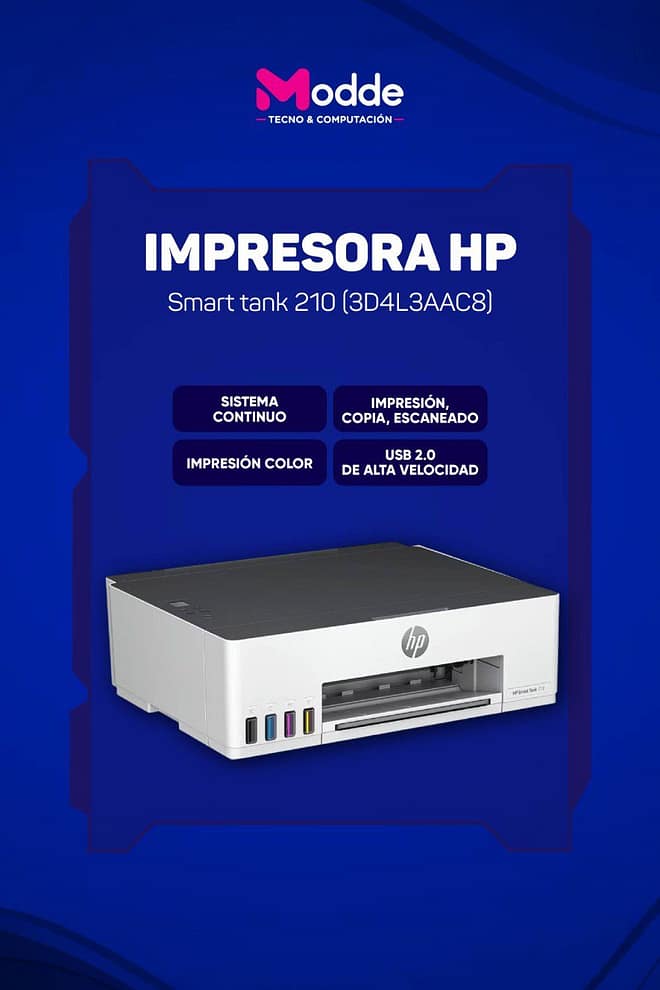 Impresora HP Smart Tank 210