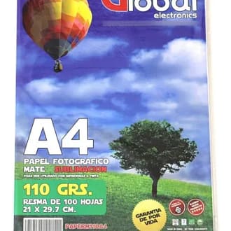 Hojas para sublimación Global 110gr