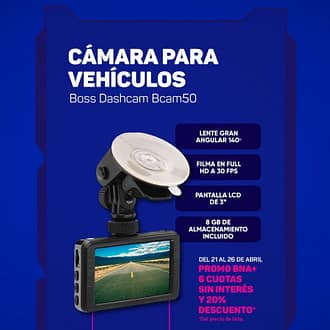 Cámara para vehículo Boss BCAM50 dashcam