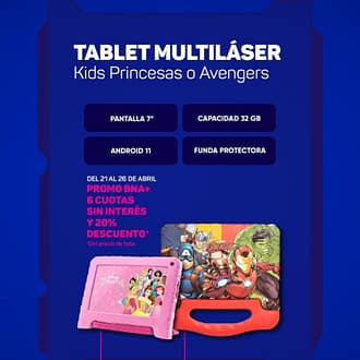 Tablet Multilaser Kids 7" - Marvel Avengers & Disney Princesas