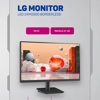 Monitor LG 24" 24MS500 100hz