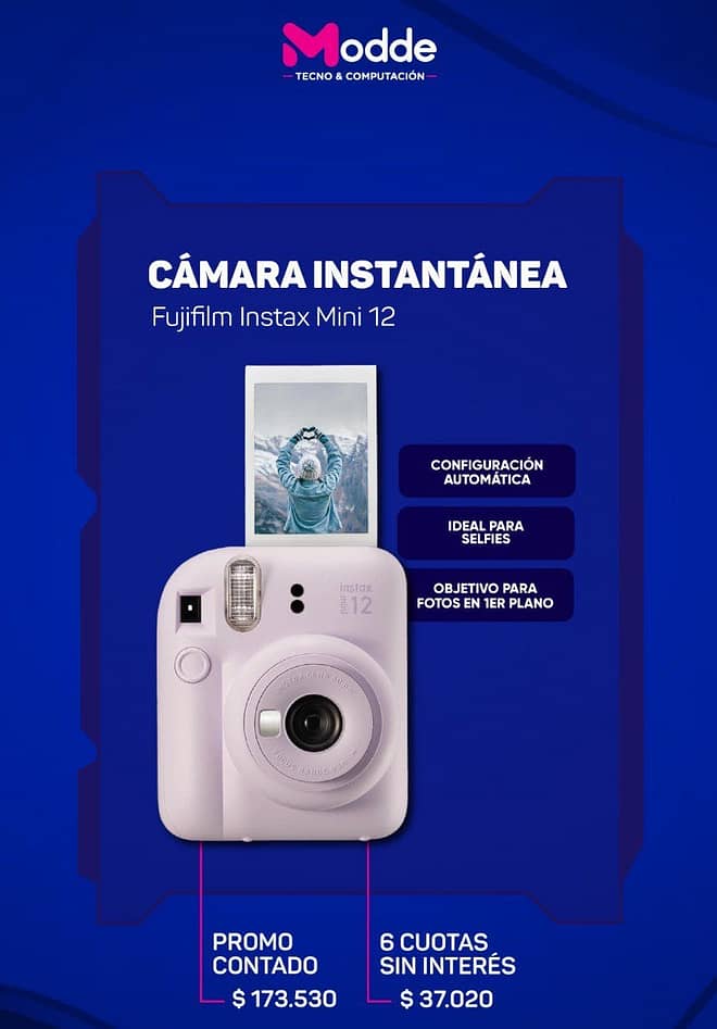Cámara instantánea Fujifilm Instax Mini 12