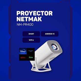 Proyector Netmak PR400 / con Android 13 y apps