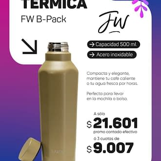 Botella térmica acero lisa Fun World B-Pack 500ml