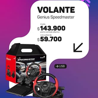 Volante Genius SpeedMaster PS3/PS4/PC