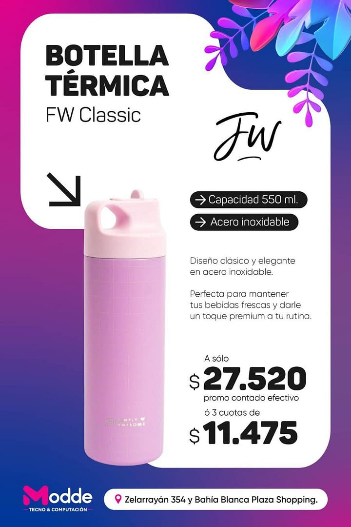 Botella térmica Fun World Classic 550ml