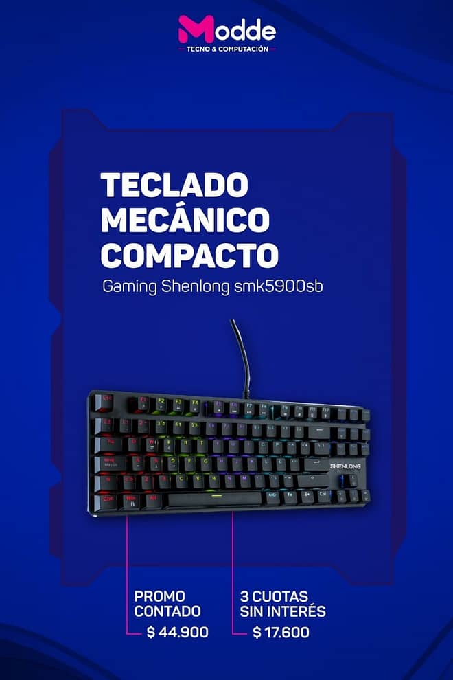 Teclado Shenlong SMK5900SB