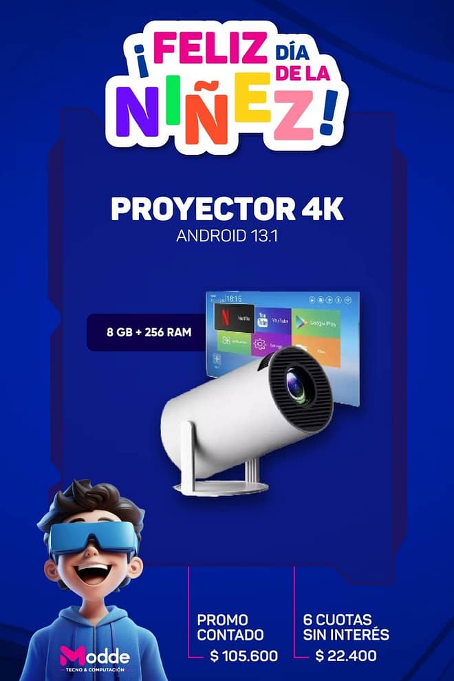 Proyector HY300 / 4k con Android y apps