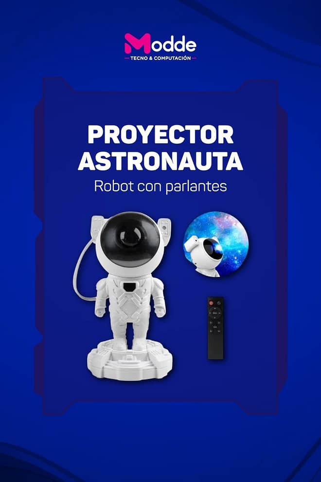Proyector de estrellas y galaxias con parlante bluetooth
