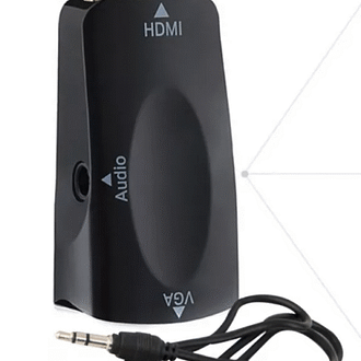 Adaptador HDMI a VGA + audio
